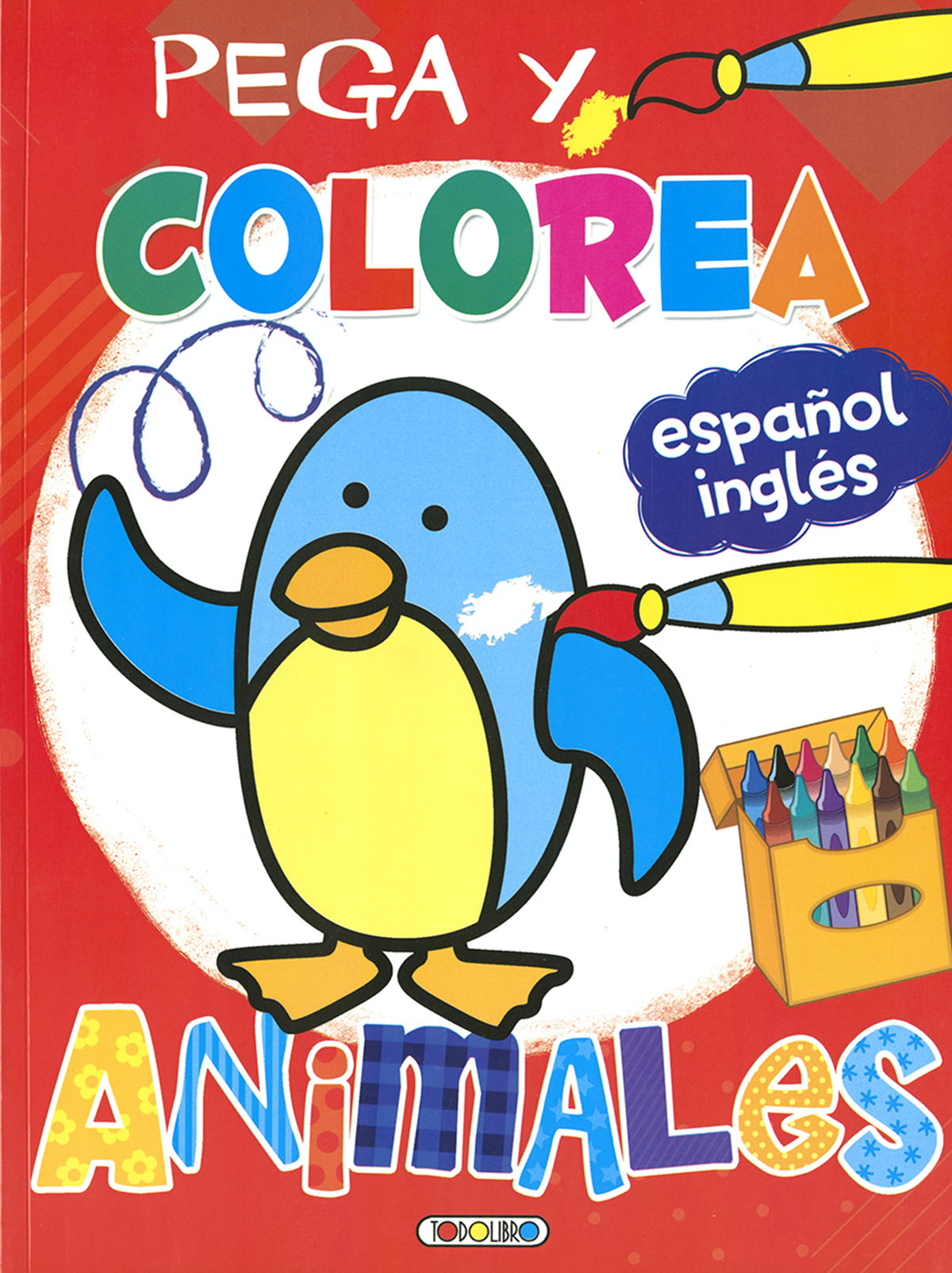 LIBRO T5024003 PEGA Y COLOREA ANIMALES**