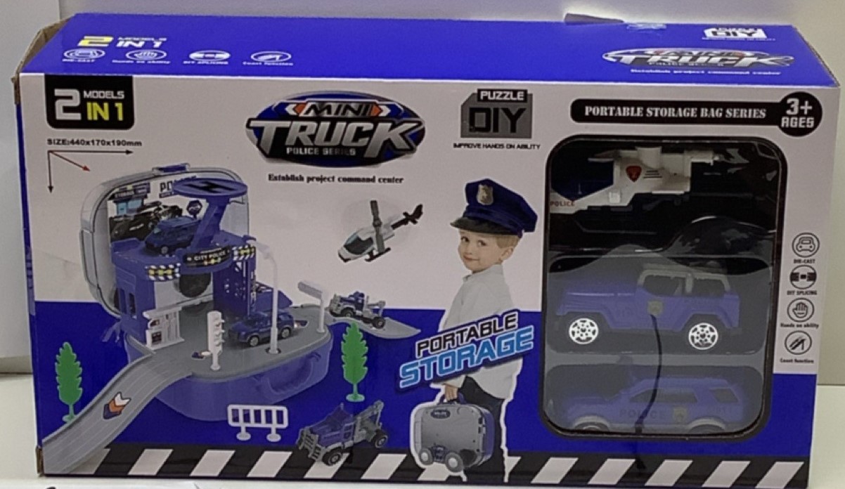 MALETIN POLICIA 1568 CON VEHICULO Y ACCESORIOS