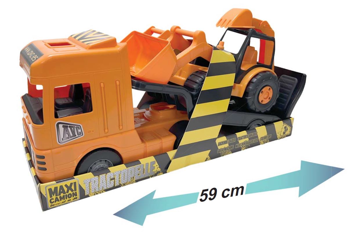 MAXI TRAILER 5354 CON PLATAFORMA Y TRACTOR CAJA**