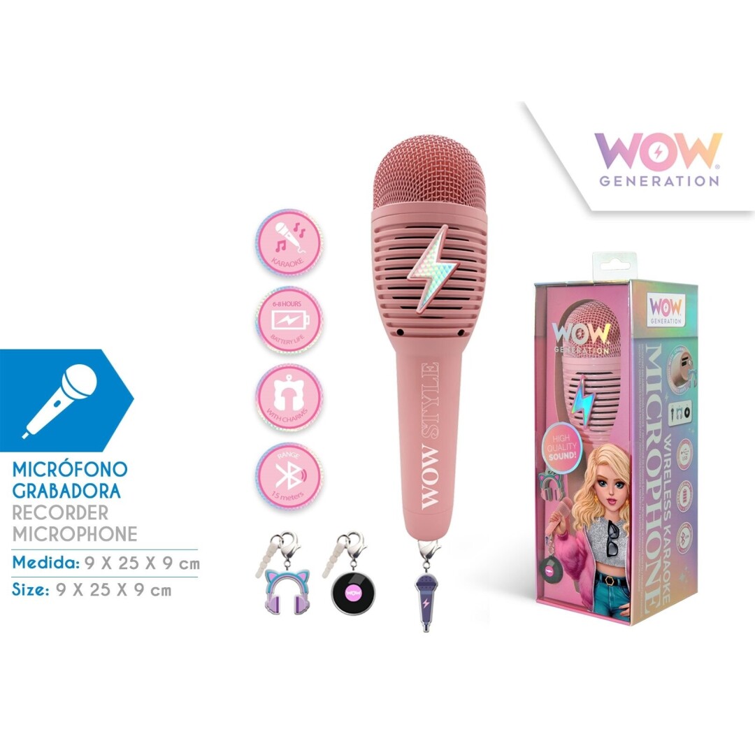 MICROFONO GRABADORA WOW00029 WOW GENERATION