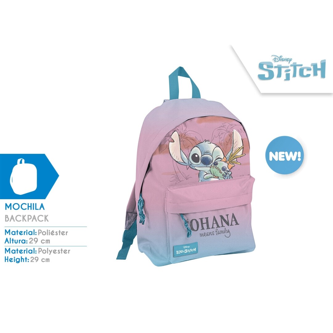 MOCHILA 29CM ST00032 BASICA STITCH