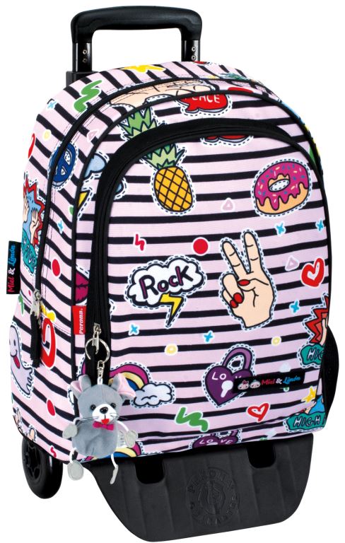 MOCHILA 57346 + PORTAMOCHILA PEACE**