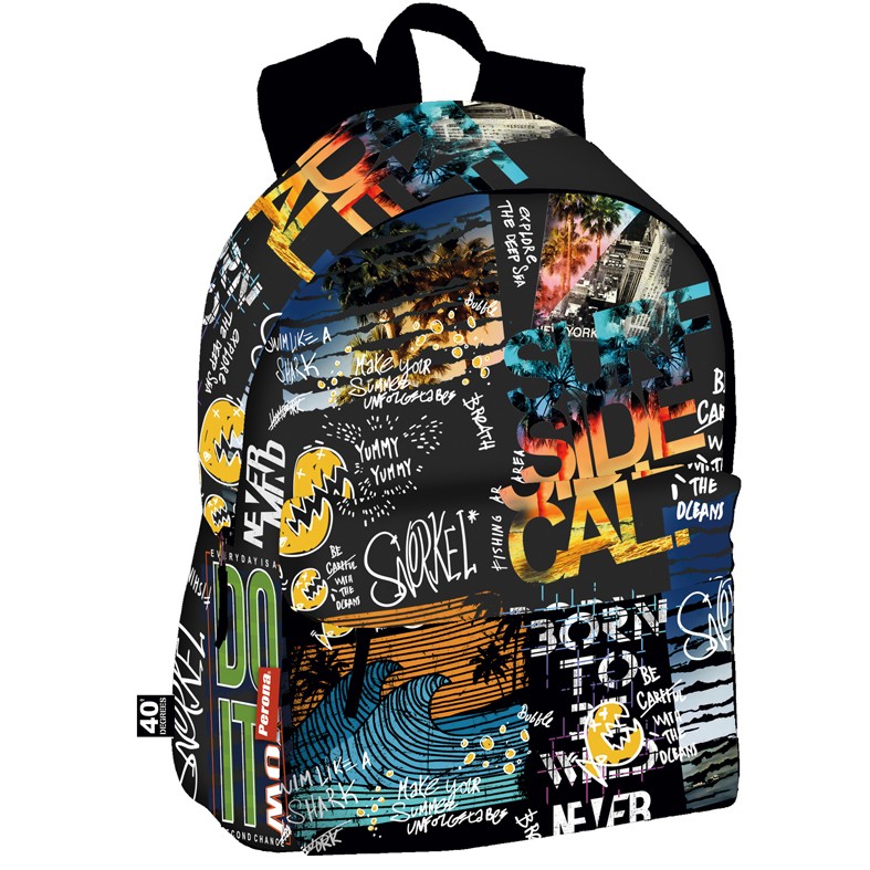 MOCHILA 58001 JR CG SHARK 43X30X14CM**