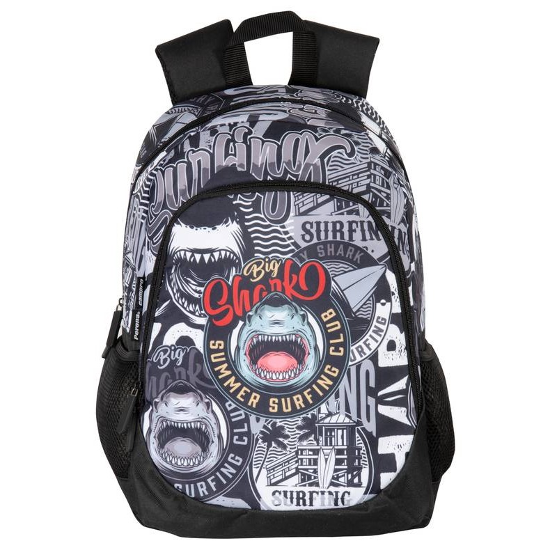 MOCHILA 58353 JR SHARK 43X32X14CM**