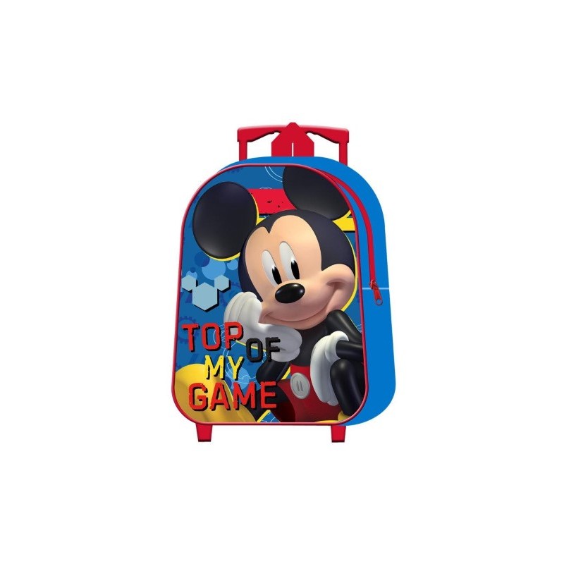 MOCHILA CON CARRO 1000ET31-1405 MICKEY 31CM