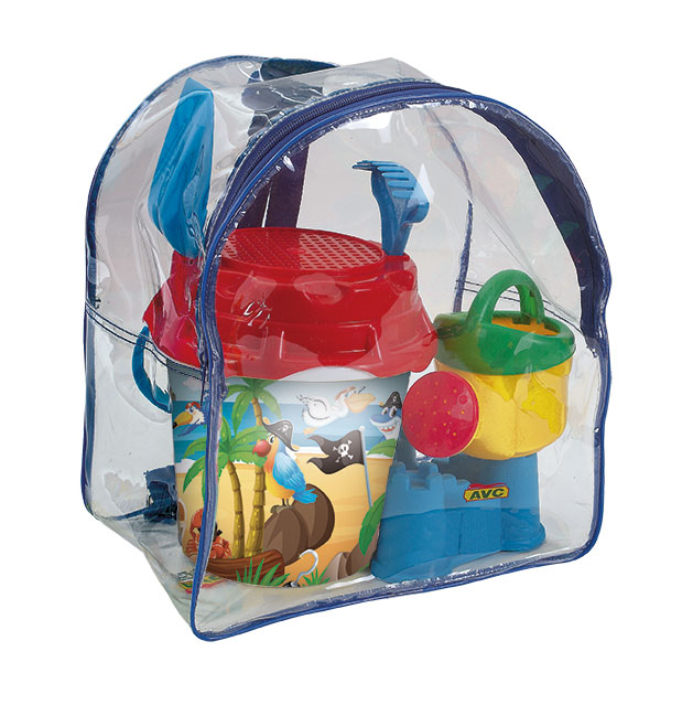MOCHILA GRANDE 21024 CON ACCESORIOS PLAYA PIRATAS