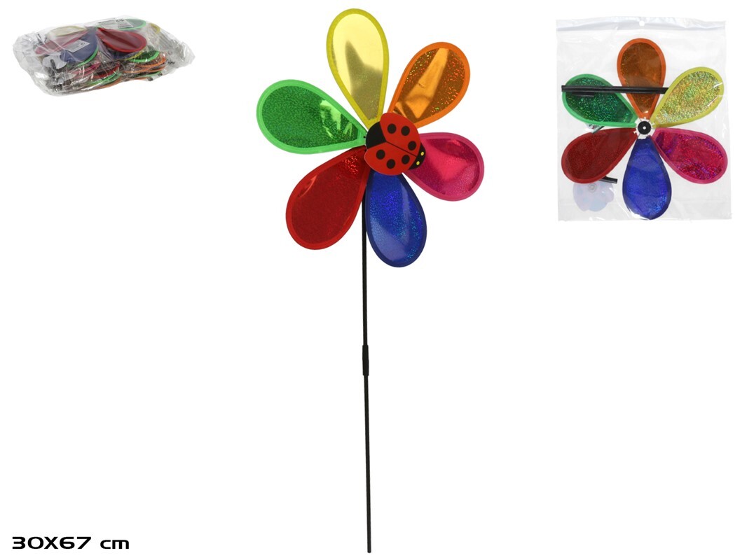 MOLINILLO DE VIENTO DE JARDIN 30X67CM