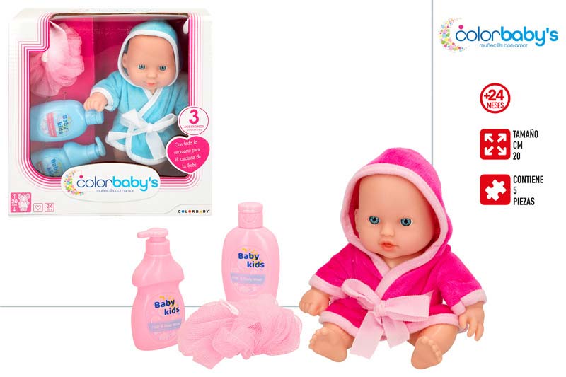 MUÑECA 47440 20CM C/ACC BAÑO