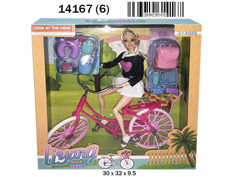 MUÑECA BICICLETA Y ACCESORIOS 14167