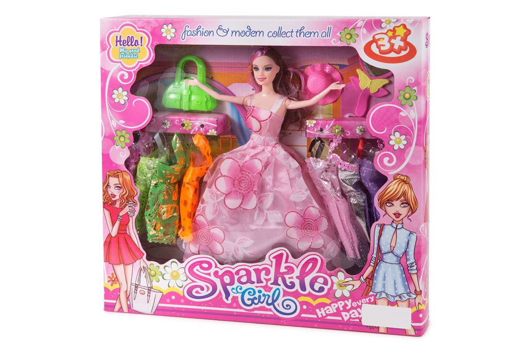 MUÑECA CON VESTIDOS EN CAJA 39-26326