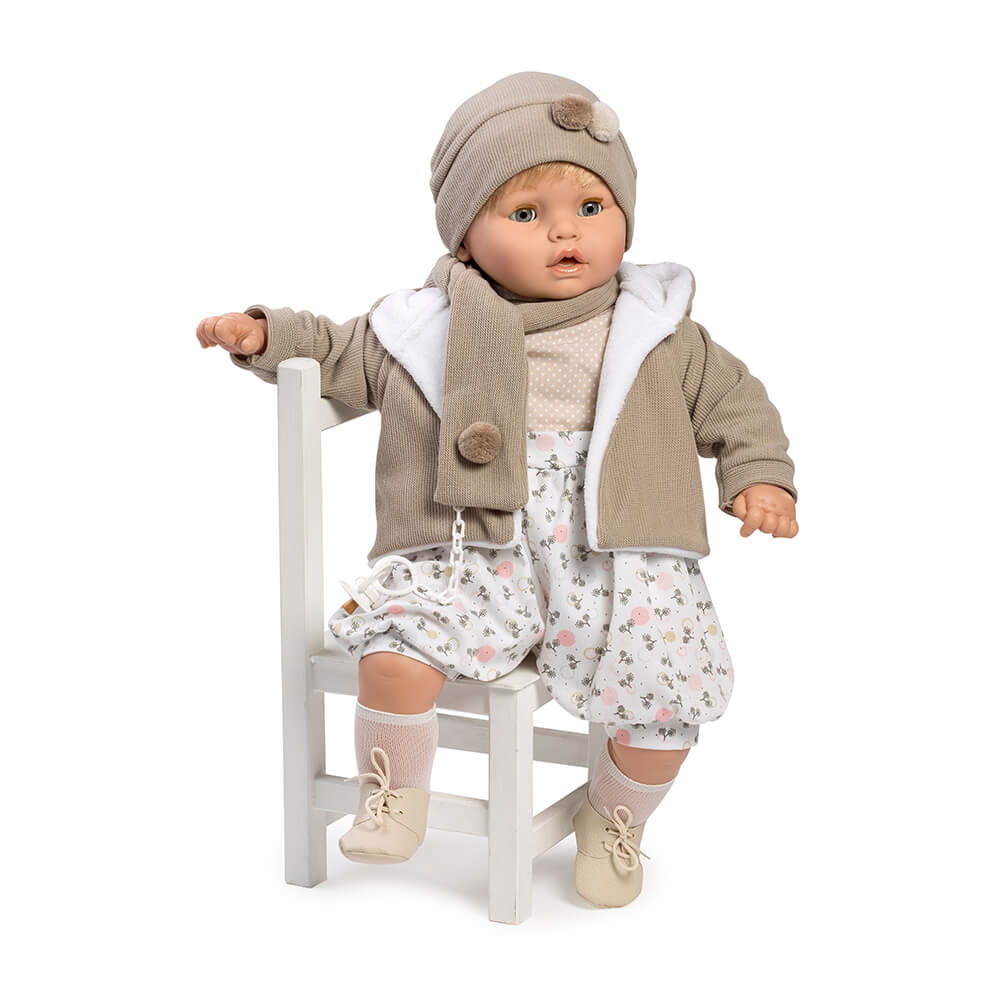 MUÑECO 80551 BABY DULZON CHAQUETA Y BUFANDA EN BOLSA