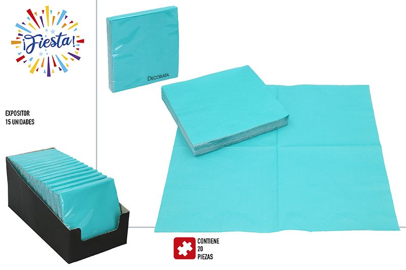 PACK 20 SERVILLETAS 71984 PAPEL VERDE