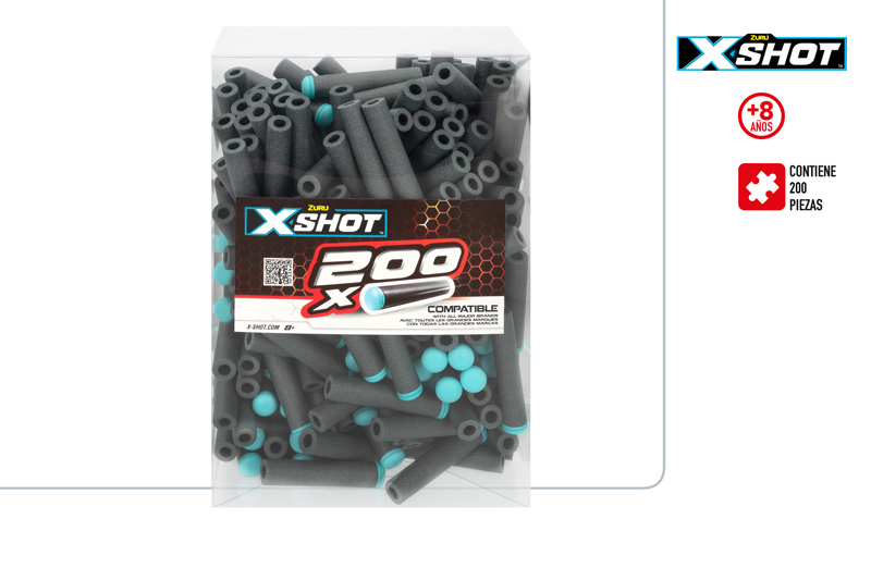 PACK 200 DARDOS 46926 X-SHOT
