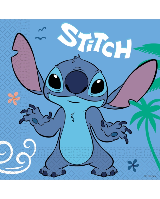 PACK 20UDS SERVILLETAS 96796 33X33CM STITCH