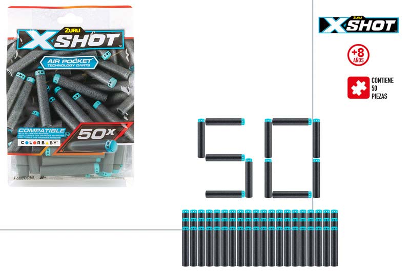 PACK 50 DARDOS 47148 X-SHOT