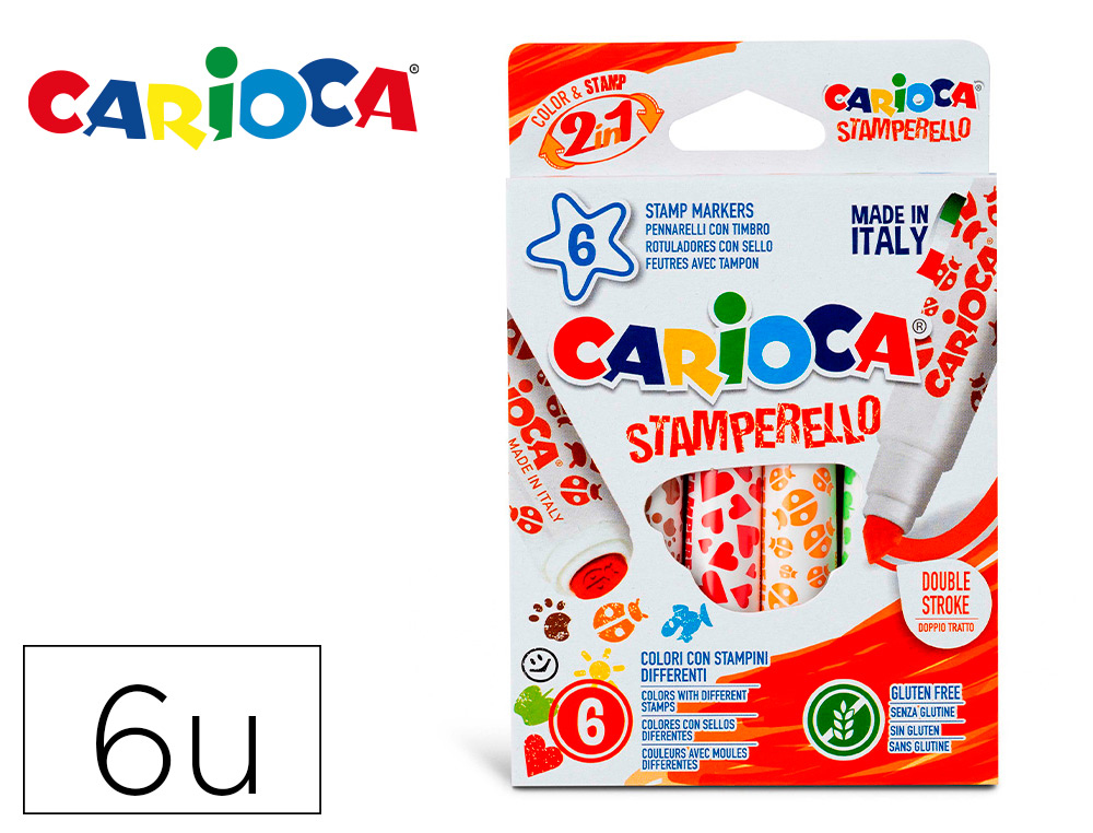 PACK 6 ROTULADORES 42279 STAMPERELLO