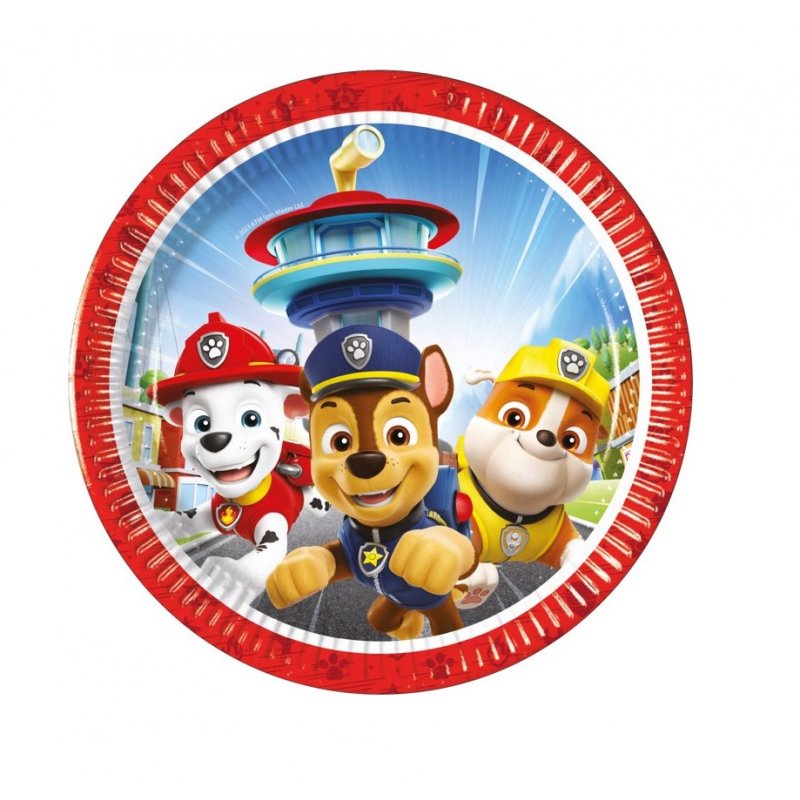 PACK 8 PLATOS 20 CM PATRULLA CANINA PR95596
