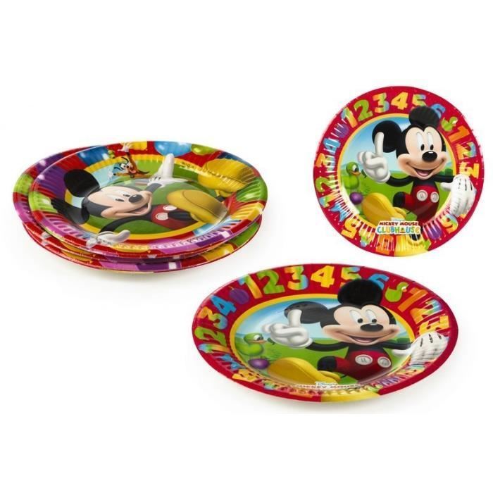 PACK 8 PLATOS MICKEY 19.5CM 71599