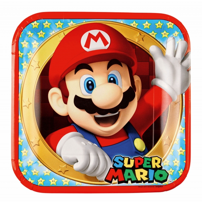 PACK 8 PLATOS SUPER MARIO 9901535-66 23CM