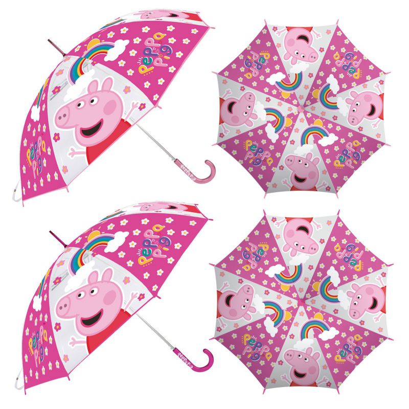 PARAGUAS PP15432 TRANSPARENTE PEPPA PIG 2STD**
