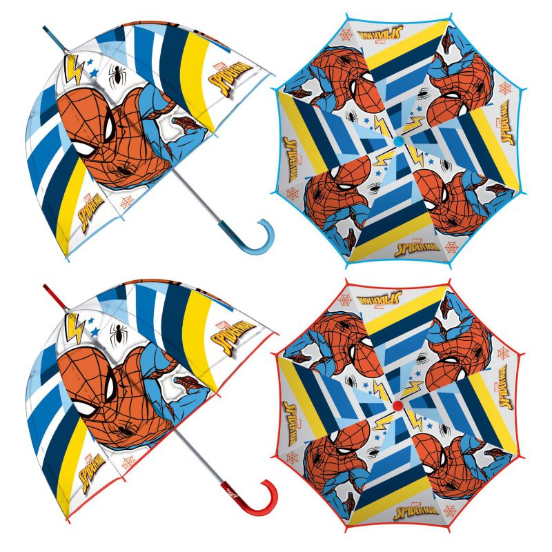 PARAGUAS SM15535 BURBUJA SPIDERMAN 2STD**