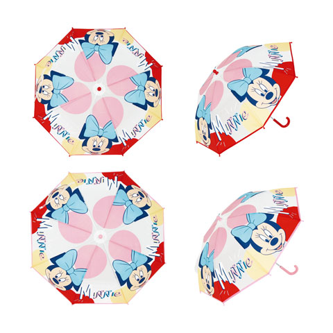 PARAGUAS WD14735 MINNIE ROJO 46CM