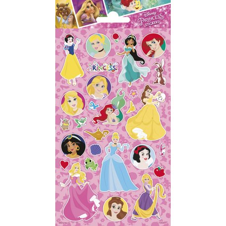 PEGATINAS 102X200MM SC100697 BRILLANTES PRINCESAS DISNEY