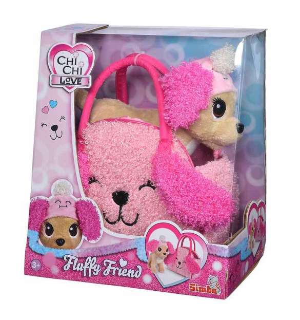 PELUCHE 105893510 CHIHUAHUA CON GORRO Y BOLSA A JUEGO 20CM