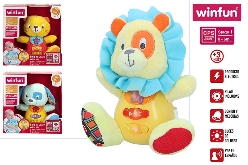 PELUCHE 42570 LUZ & SONIDO 3/S +3M
