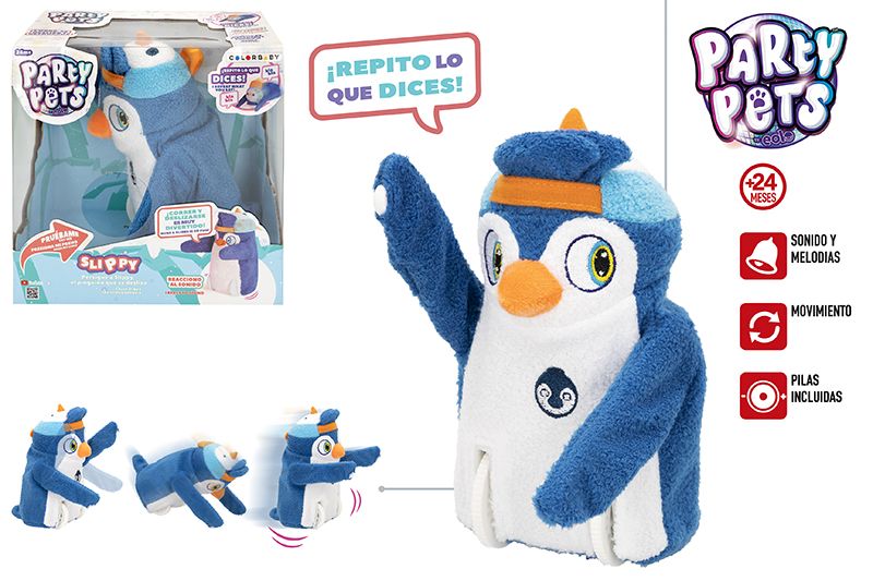 PELUCHE 46856 PINGÜINO DESLIZANTE C/MUSICA*