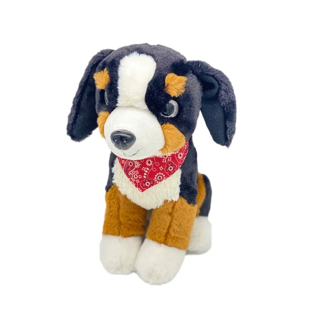 PELUCHE 65002 PERRO NEGRO PAÑUELO 28CM