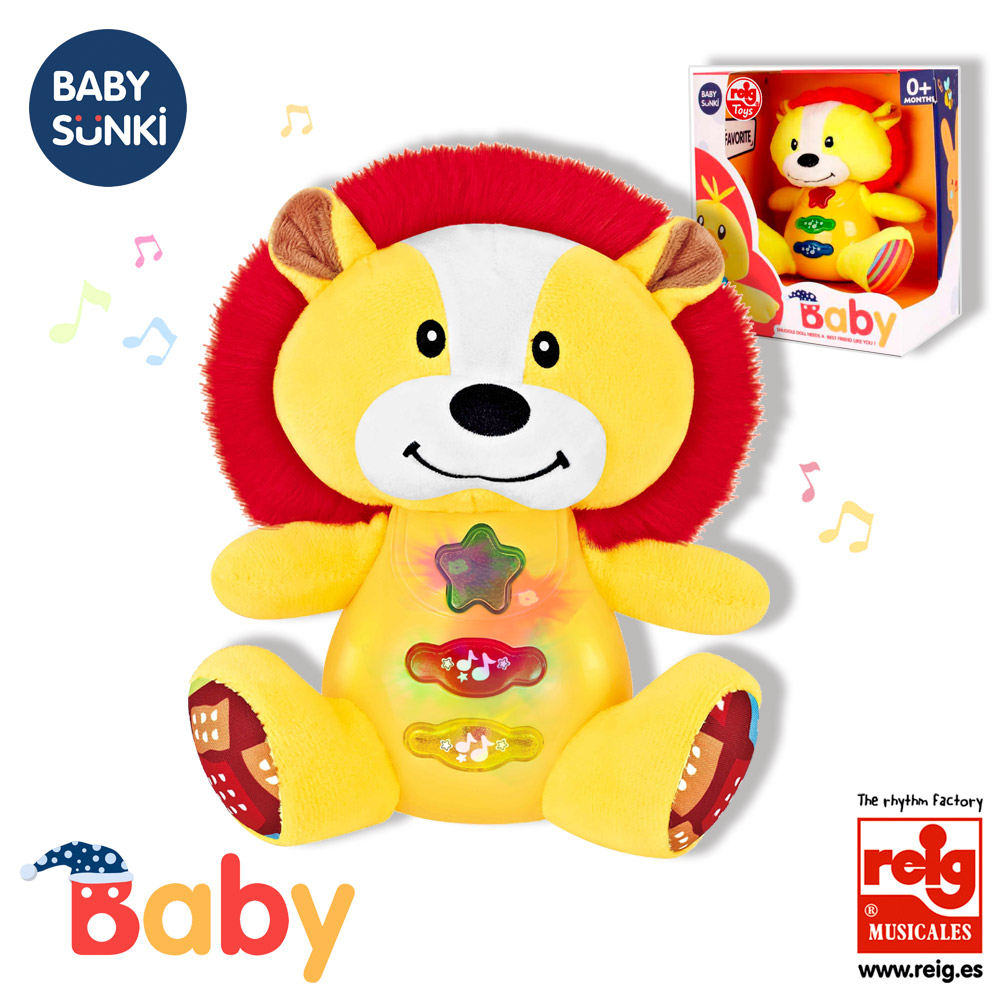 PELUCHE MUSICAL LEON 15CM 18092