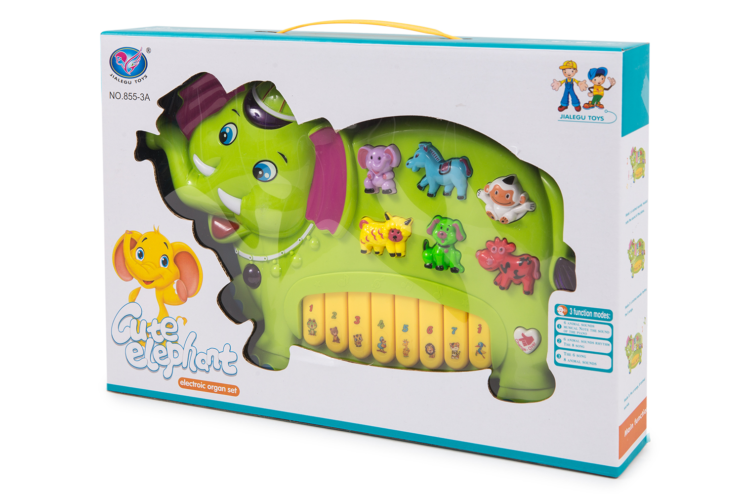 PIANO LUZ SONIDO 39-8553 ELEFANTE MULTIFUNCIONES