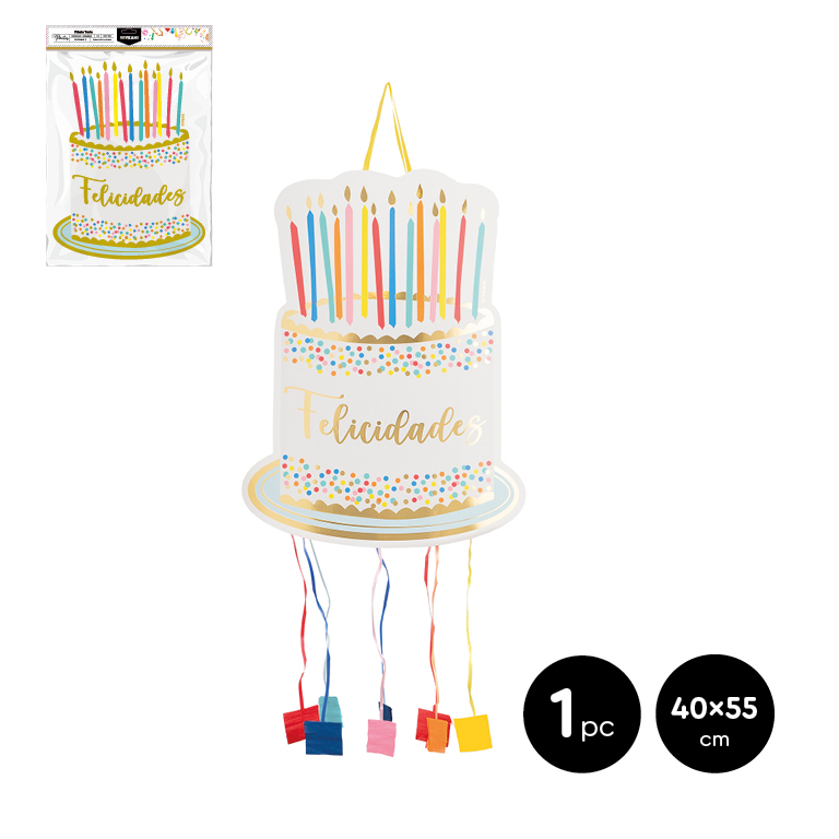 PIÑATA TARTA 129-1106 40X55CM