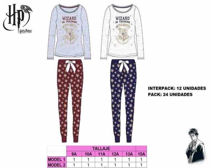 PIJAMA ALGODON 202 NIÑA HARRY POTTER