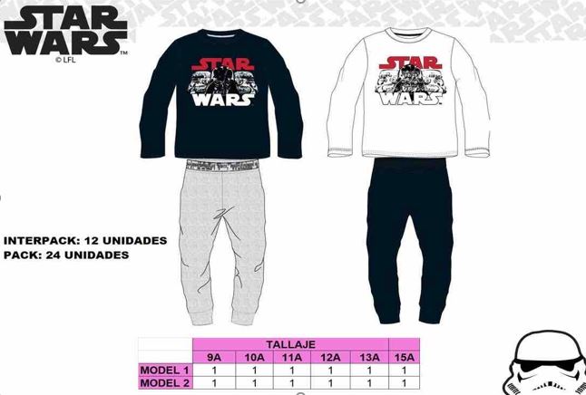 PIJAMA ALGODON 8787 NIÑO STAR WARS