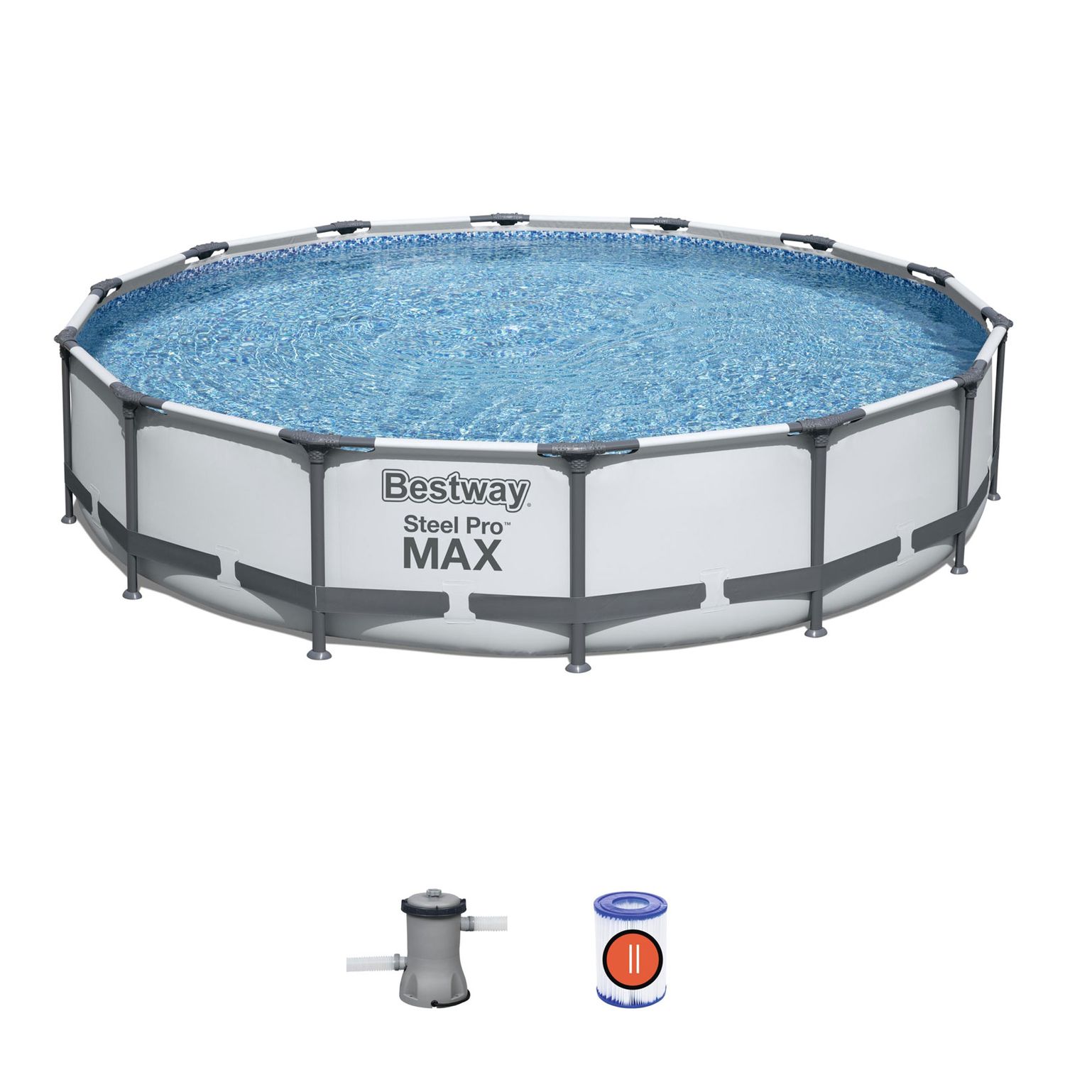 PISCINA 56595C STEEL PRO 427X84CM CON DEPURADORA