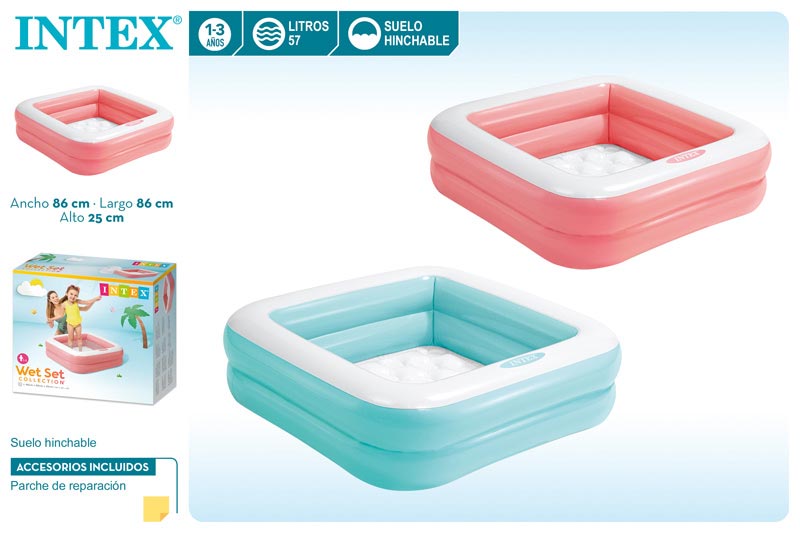 PISCINA 57101 BEBE HINCHABLE 86X86X25CM