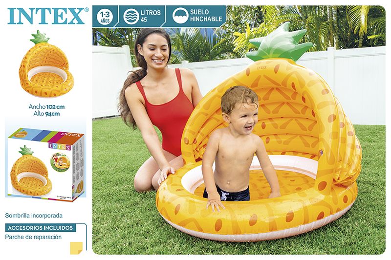 PISCINA 58414 HINCHABLE INFANTIL PIÑA 102X94 CM
