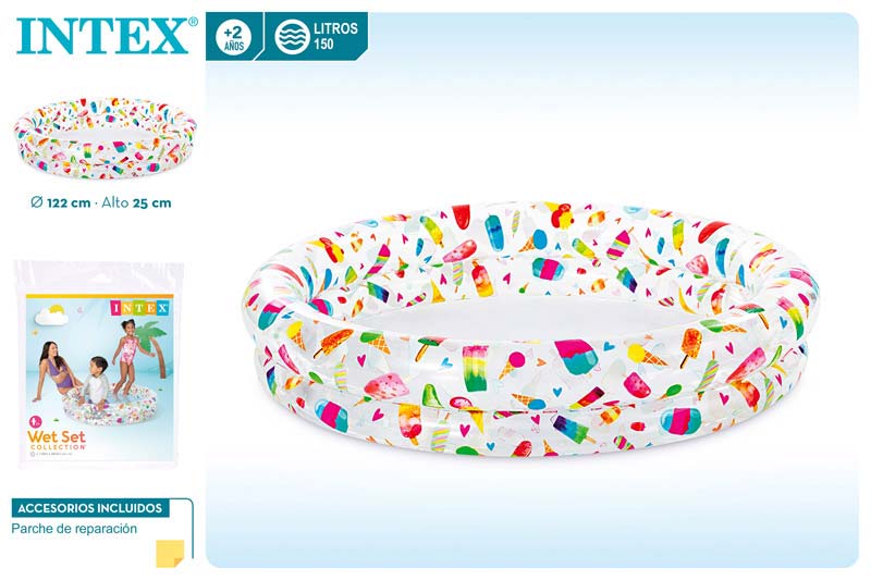 PISCINA HINCHABLE 2 AROS 59421 122X25CM