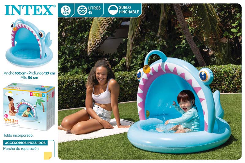 PISCINA INFANTIL 58400 HINCHABLE PESCADOR 127X102X86CM