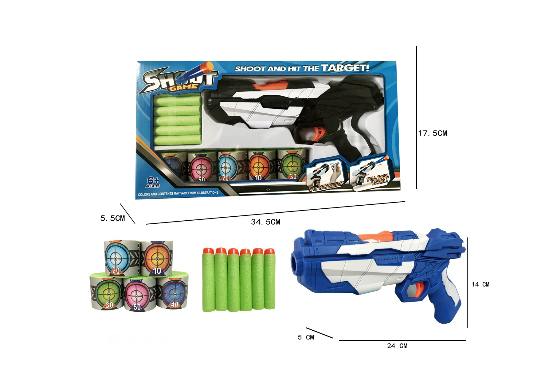 PISTOLA DARDOS 6413474