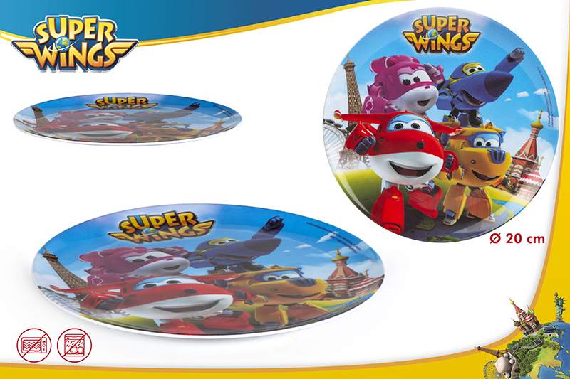 PLATO 76798 SUPER WINGS PLASTICO 20CM