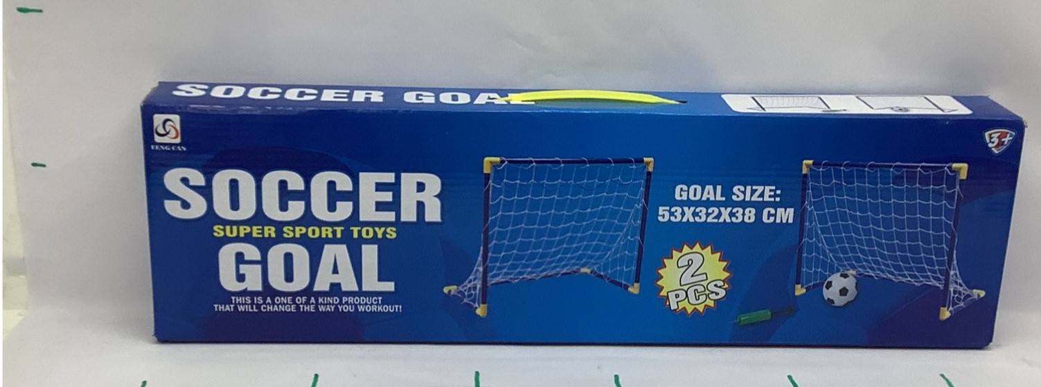 PORTERIA DE FUTBOL DESMONTABLE CON BALON Y BOMBA 1305