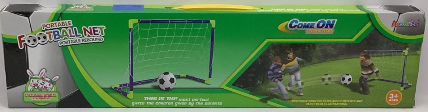 PORTERIA DE FUTBOL DESMONTABLE CON BALON Y BOMBA 1307