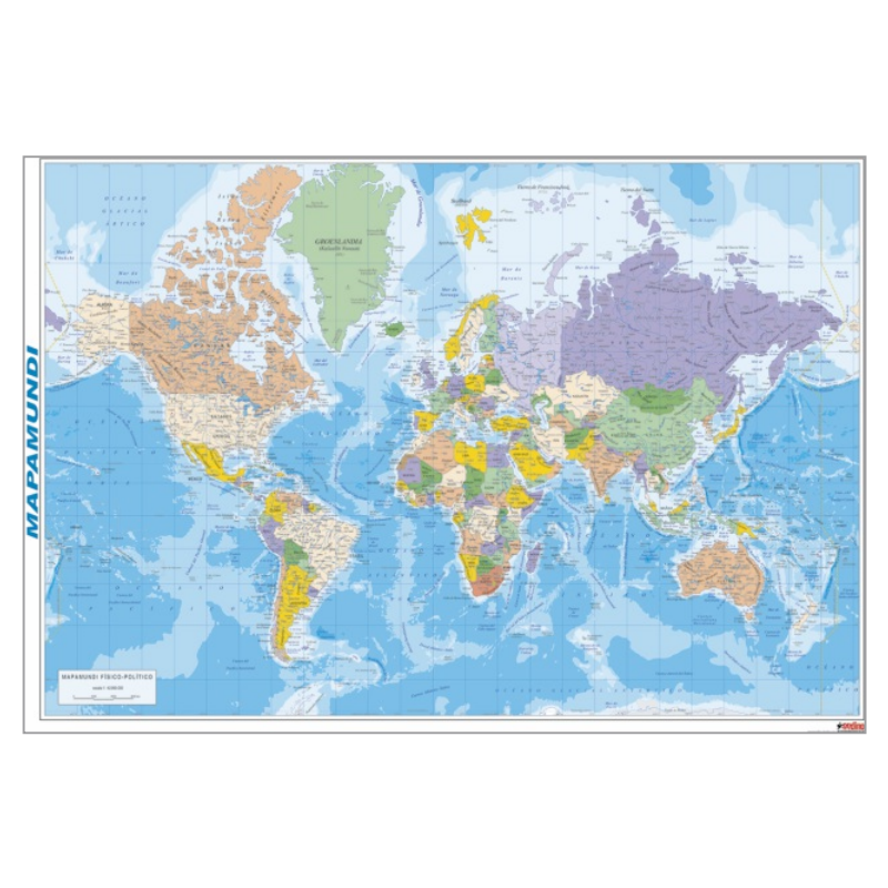 POSTER 05006061 MAPA DEL MUNDO