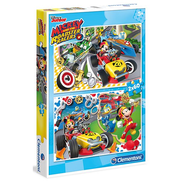 PUZZLE 07130 2X60 MICKEY ROADSTER RACERS **