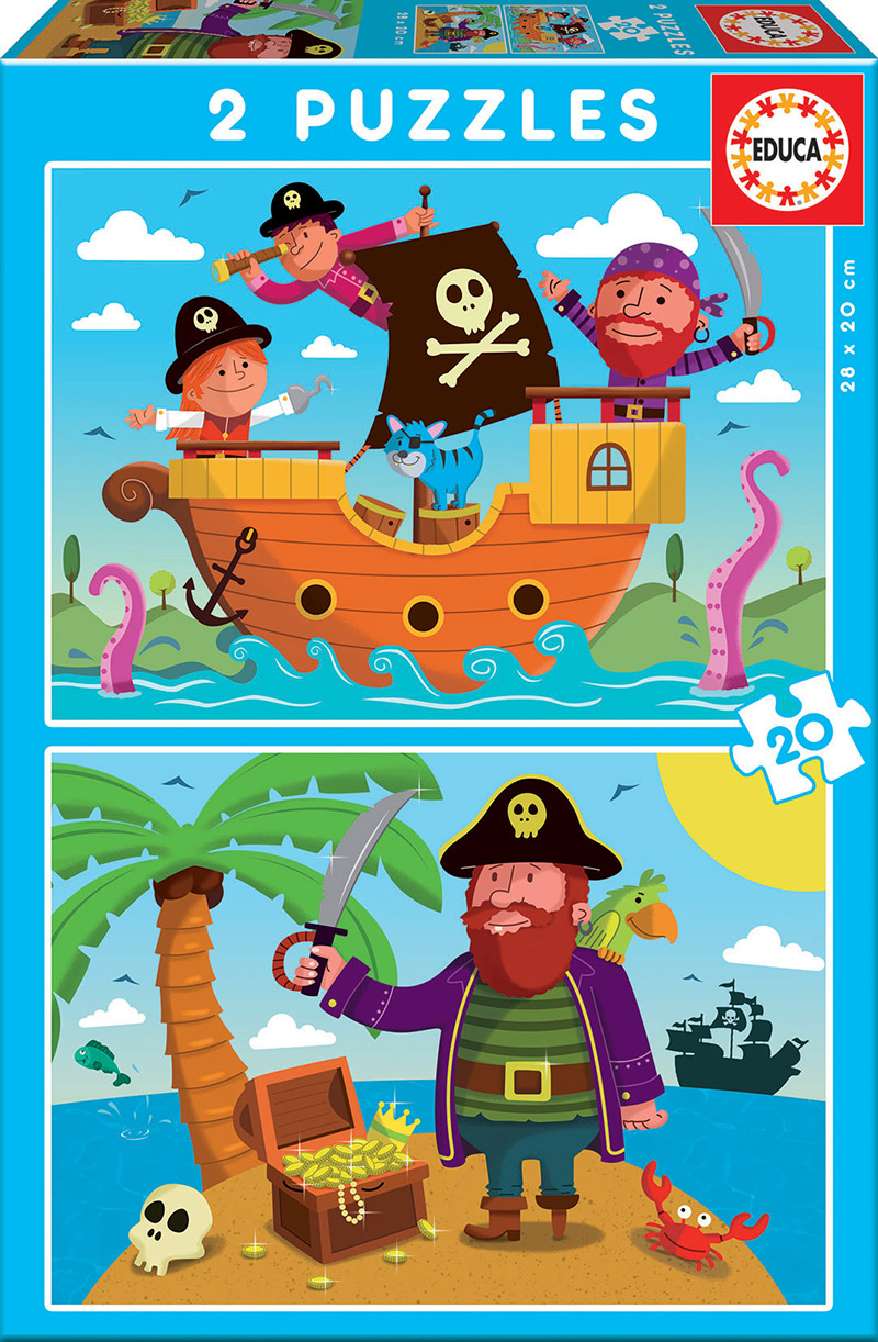 PUZZLE 17149 2X20 PIRATAS