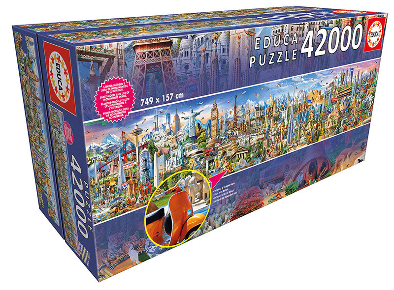 PUZZLE 17570 LA VUELTA AL MUNDO 42000 PZS