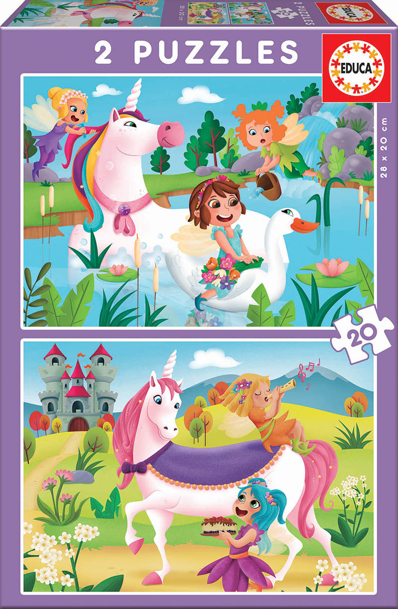 PUZZLE 18064 2X20 UNICORNIO + HADAS